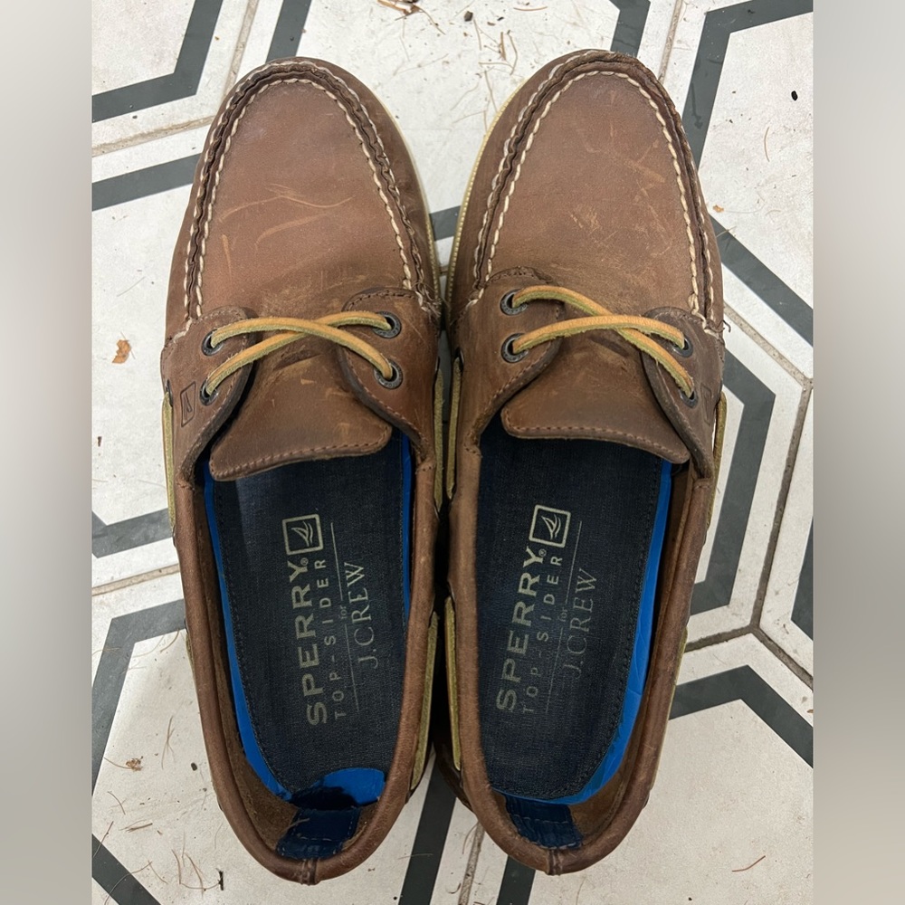 Sperry x jcrew slip on boat shoes